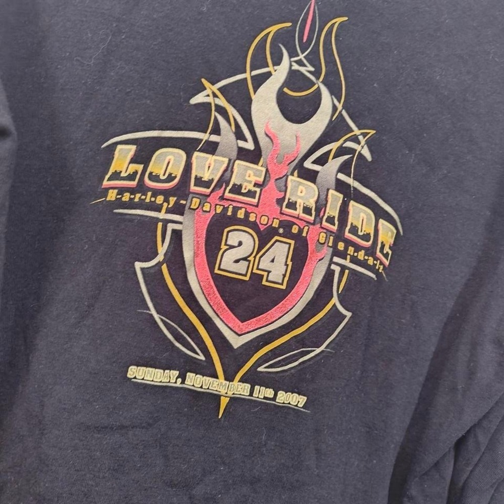 Harley Davidson love ride tee - Picture 2 of 5